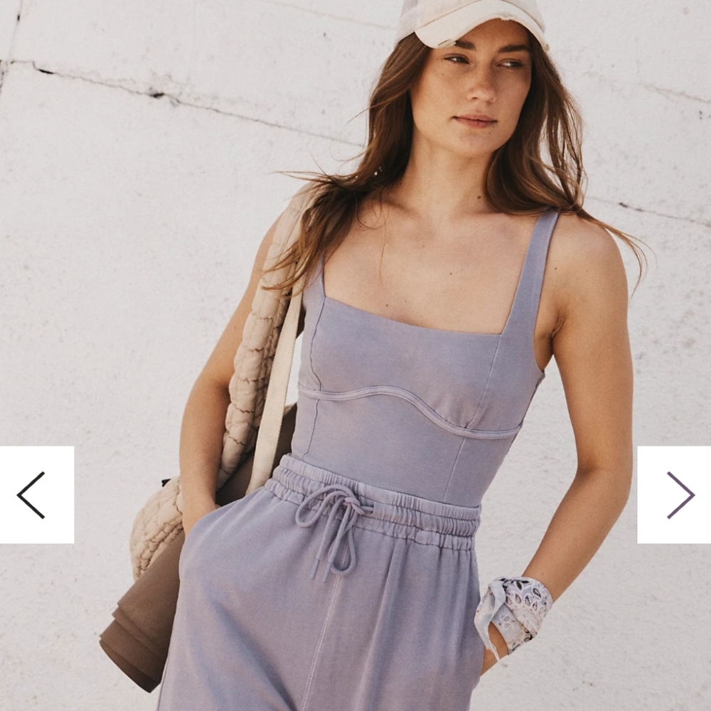 NWOT Free People Movement Lavender Onesie - Picture 4 of 6